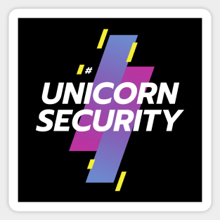 Cute Unicorn Security Gift Sticker